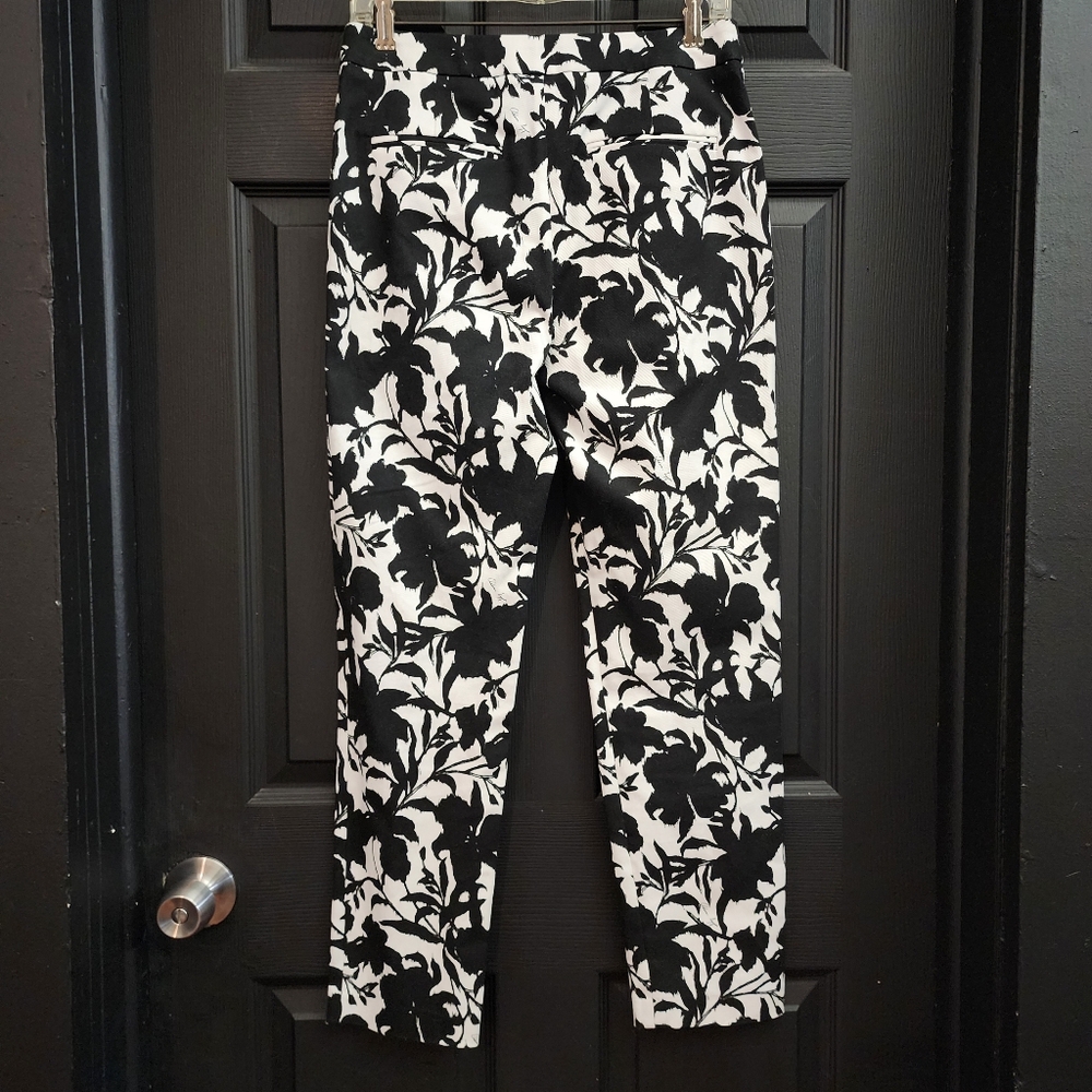 Adam Lippes Printed Cotton-Blend Straight Leg Flared Pants Work Wear Quit Luxury - Picture 12 of 16